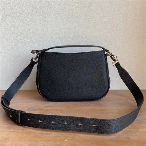 Soft Saddle Bag Black Grained Calfskin 